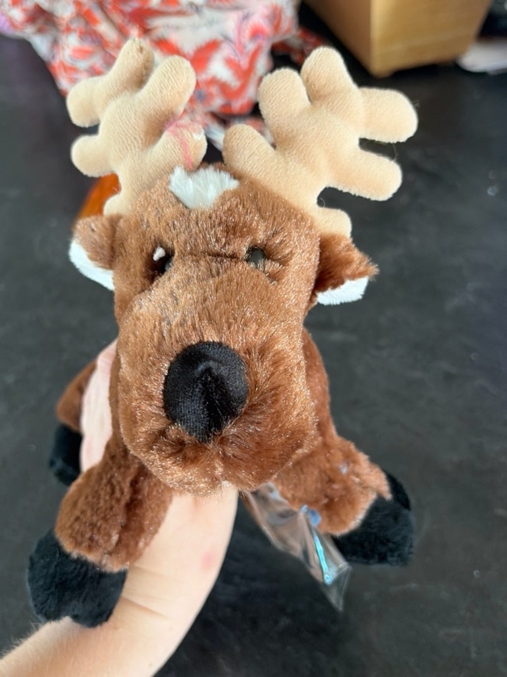 Webkinz ganz Plush Brown Reindeer Stuffed Toy - no code
